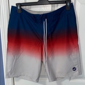 Hollister 8” Ombré Swim Trunks